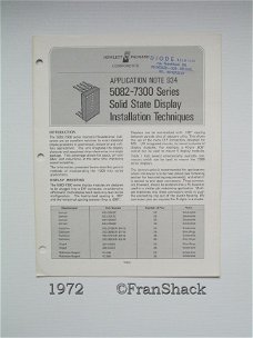 [1972] Product info Hewlett-Packard Components, H-P