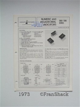 [1973] Product info Hewlett-Packard Components, H-P - 1