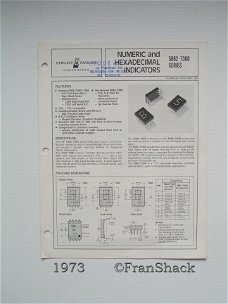 [1973] Product info Hewlett-Packard Components, H-P