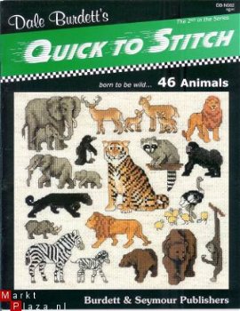 borduurpatroon L015 born to be wild,46 animals - 1