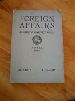 Foreign Affairs april 1930 - 1