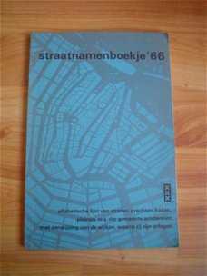 Straatnamenboekje '66 Amsterdam