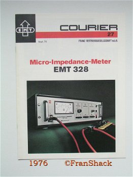 [1976] EMT 328 Micro-Impedance-Meter, EMT-Franz VG mbH. - 1