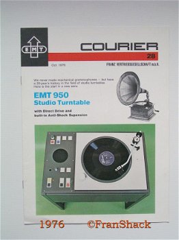 [1976] EMT 950 Studio Turntable, EMT-Franz VG mbH. - 1