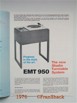 [1976] EMT 950 Studio Turntable, EMT-Franz VG mbH. - 2
