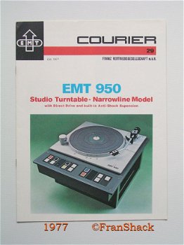 [1977] EMT 950 Studio Turntable-Narrow Model, EMT-Franz VG mbH. - 1