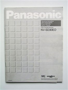 [2000~] Gebruiksaanwijzing NV-SD30EO, Panasonic - 1