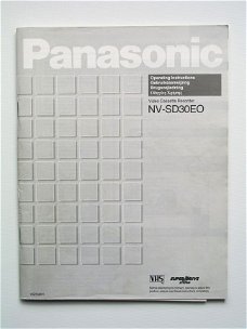 [2000~] Gebruiksaanwijzing NV-SD30EO, Panasonic