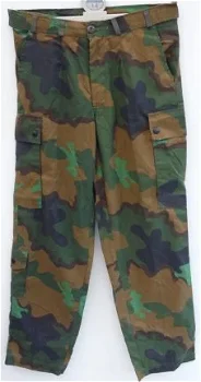 Broek, Gevechts, Uniform, M93, Tropen / Jungle Camouflage, KL, Maat: 7585/7080, 1995.(Nr.3) - 0