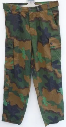 Broek, Gevechts, Uniform, M93, Tropen / Jungle Camouflage, KL, Maat: 7585/7080, 1995.(Nr.3)