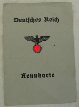 Deutsches Reich Kennkarte / ID Kaart Civiel, Man, 10 Februari 1939, te Viersen.(Nr.1) - 1