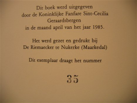 Kroniek der koninklijke fanfare Sint-Cecilia Geraardsbergen 1810 - 1985, - 8