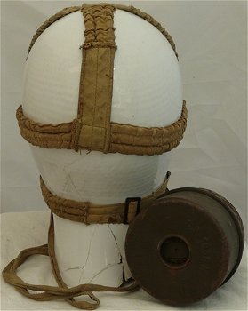 Gasmasker, Frans / Frankrijk, type: TC-38, Civiel, Maat: Normaal, jaren'30/'40.(Nr.3) - 3