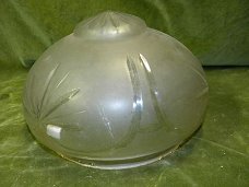 Antieke glazen geslepen coupe ca 1900.
