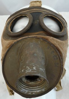 Gasmasker, Frans / Frankrijk, type: TC-38, Civiel, Maat: Groot, jaren'30/'40.(Nr.4) - 6