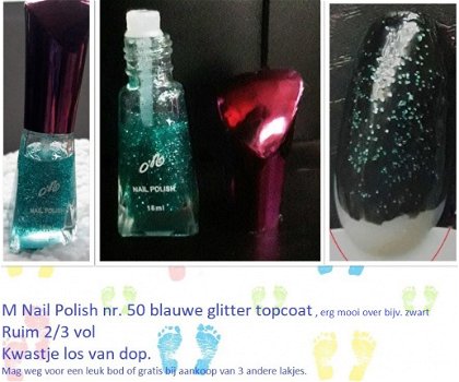 Diverse nagellakjes en topcoats in blauw tinten (ook gratis) #2 - 6