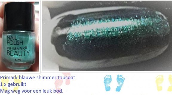 Diverse nagellakjes en topcoats in blauw tinten (ook gratis) #3 - 6