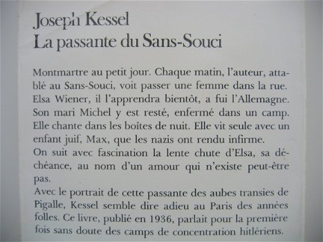 La passante du Sans-Souci door Joseph Kessel - 2