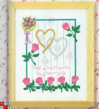 borduurpatroon 4808 celebrate,wedding sampler - 1