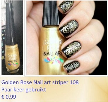 Diverse nagellakjes en topcoats in goud tinten - 2