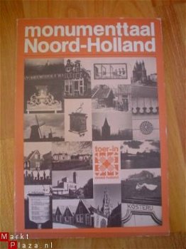 Monumenttaal Noord-Holland door Ben Kroon e.a. - 1