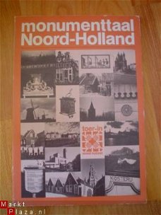 Monumenttaal Noord-Holland door Ben Kroon e.a.