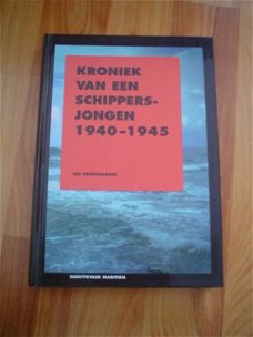 Kroniek van een schippersjongen 1940-1945 door J Deurwaarder