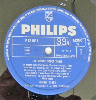 LP Nederpop: Ronnie Tober - The Ronnie Tober Show (Philips) 1965 - 3