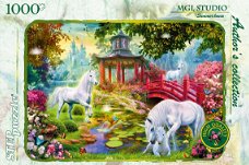 Step Puzzle - Unicorns - 1000 Stukjes Nieuw