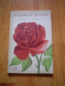 Catalogus 1952-1953 Rozen en vruchtbomen Fa. De Wilde Bussum
