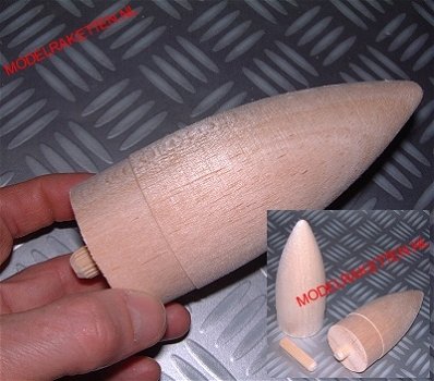 Neuskegels voor Modelraket - Raket - Nose cones - 1