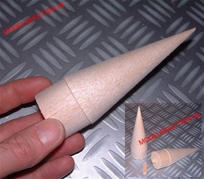 Neuskegels voor Modelraket - Raket - Nose cones - 2