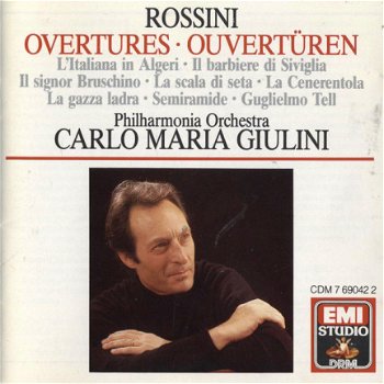 Carlo Maria Giulini ‎ - Rossini*, Philharmonia Orchestra, Carlo Maria Giulini ‎– Rossini Overtures - 1