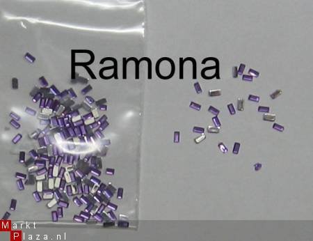 150 Vorm NAIL ART PAARS Rhinestones Strass Steentjes PURPLE - 1