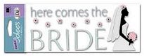 SALE NIEUW Jolee's Boutique Title Wave Sticker Here Comes The Bride. - 1 - Thumbnail