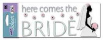 SALE NIEUW Jolee's Boutique Title Wave Sticker Here Comes The Bride - 1 - Thumbnail