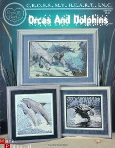 borduurpatroon L106 orcas and dolphins