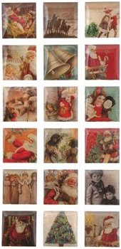 SALE! NIEUW 18 epoxy stickers Tis the Season Kerst van Kaisercraft - 1