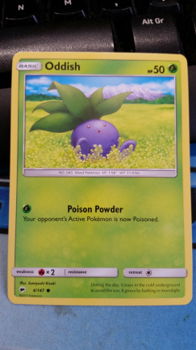 Oddish 4/147 Common sm burning shadows - 1