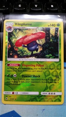 Vileplume  6/147 Holo (reverse) sm burning shadows