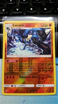 Lucario 71/147 (reverse) sm burning shadows - 1