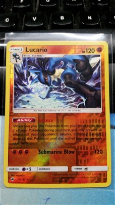 Lucario 71/147 (reverse) sm burning shadows