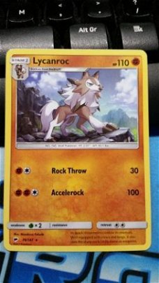 Lycanroc 76/147 Rare sm burning shadows