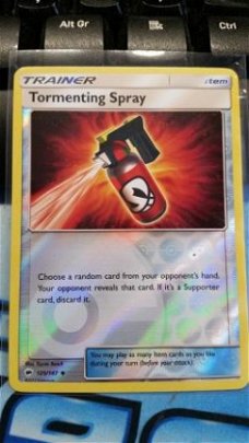 Tormenting Spray  125/147 Uncommon (reverse) sm burning shadows