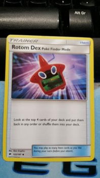 Rotom Dex Poke Finder Mode 122/147 sm burning shadows - 1