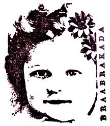 SALE Cling stempel Vintage Kids Braabakada Girl van Stampinback.