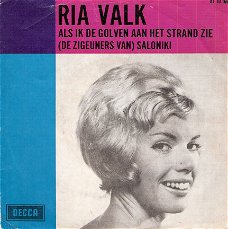 Ria Valk - Als ik de golven aan het strand zie -Fotohoes 1965 vinylsingle