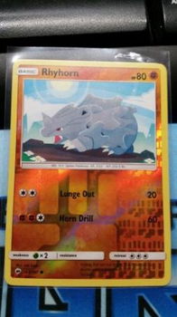 Rhyhorn 65/147 Common (reverse) sm burning shadows - 1