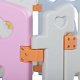 Playpen - grondbox - kunststof roze wit blauw 8 panelen - 8 - Thumbnail