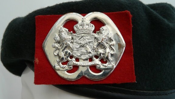 Baret, Petrol, Korps Nationale Reserve, Koninklijke Landmacht, maat: 53, vanaf 2000.(Nr.1) - 1